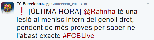 من حساب برشلونة عبر تويتر