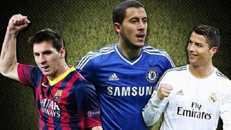 هازارد . ميسي . رونالدو