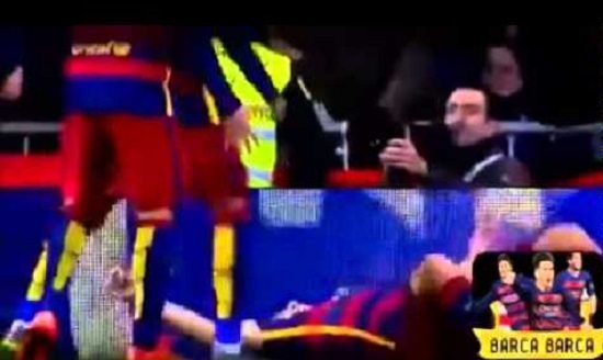 فيديو: برشلونياً متسللاً بين جماهير ريال مدريد