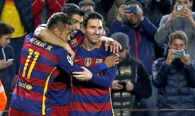 ميسي نيمار سواريز برشلونة