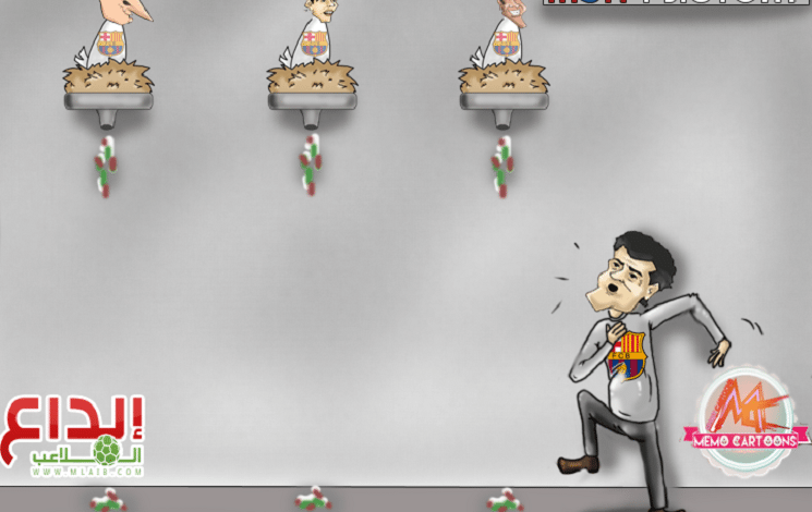 كاريكاتير: مصنع الـ #MSN في مباراة اتلتيكو مدريد وبرشلونة