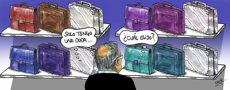 كاركاتير: رئيس ريال مدريد يختار حقيبة شراء المباريات!