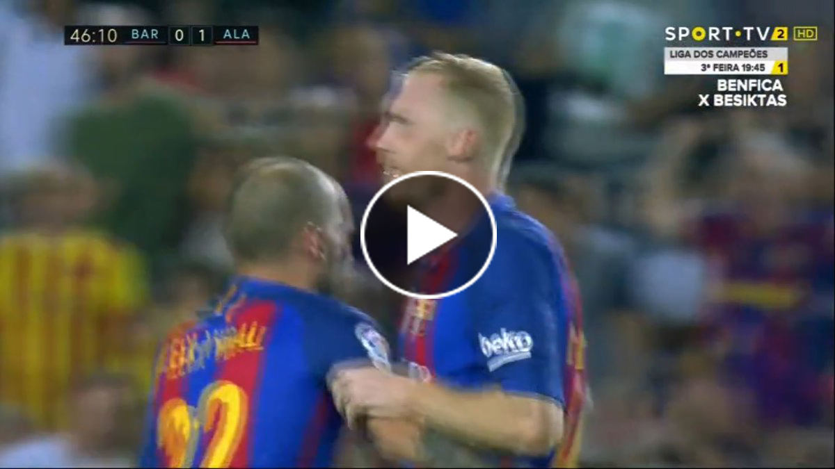 فيديو: ماثيو يعادل النتيجة ويسجل هدف برشلونة الأول في مرمى ديبورتيفو ألافيس