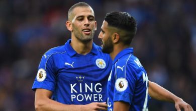 ‫رياض محرز وإسلام سليماني ويوهان بن علوان