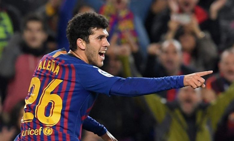الإحتفال بهدف برشلونة الثاني