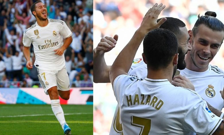 ادين هازارد مع نجوم ريال مدريد