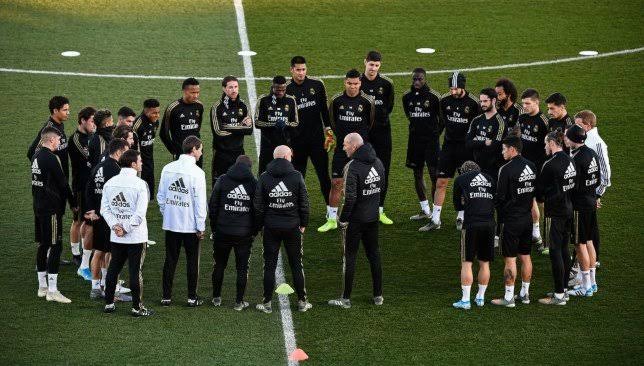 التدريبات الجماعية لريال مدريد
