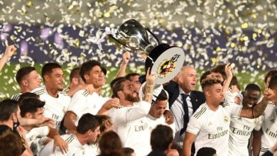 تتويج ريال مدريد بلقب الدوري الاسباني