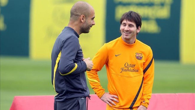 ميسي مع جوارديولا