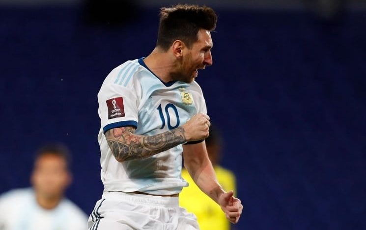 ليونيل ميسي مع منتخب الأرجنتين