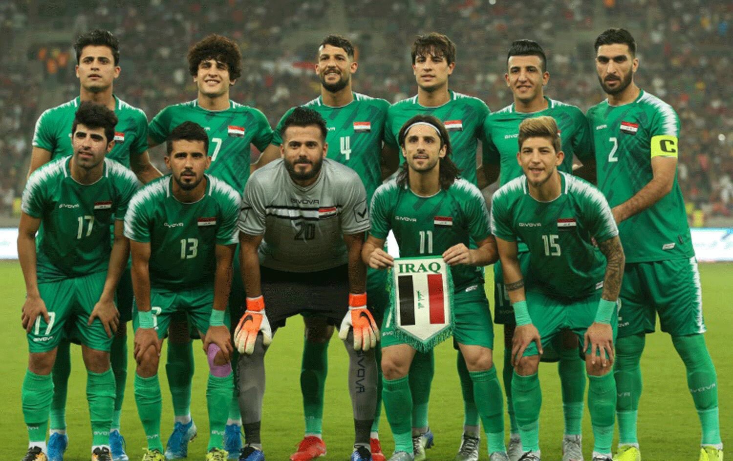 استعدات منتخب العرق للمباراة و تشكيلة فريق منتخب العراق