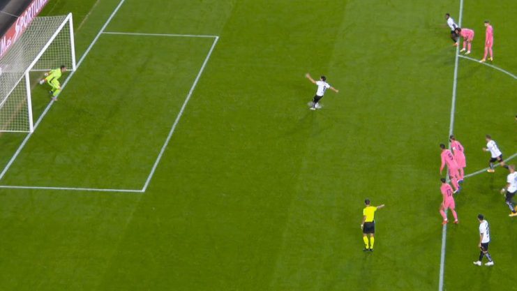 ركلة جزاء فالنسيا ضد ريال مدريد