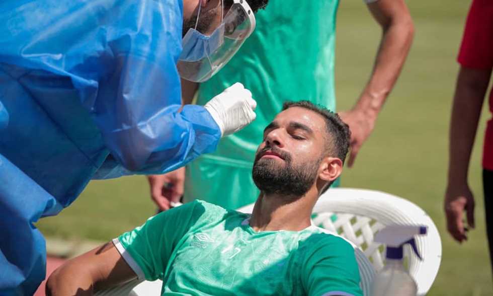 المسحة الطبية للاعبو الأهلي