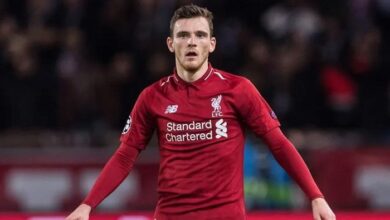 روبرتسون لاعب فريق ليفربول