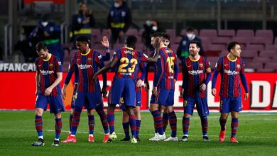 من مباراة برشلونة وألافيس