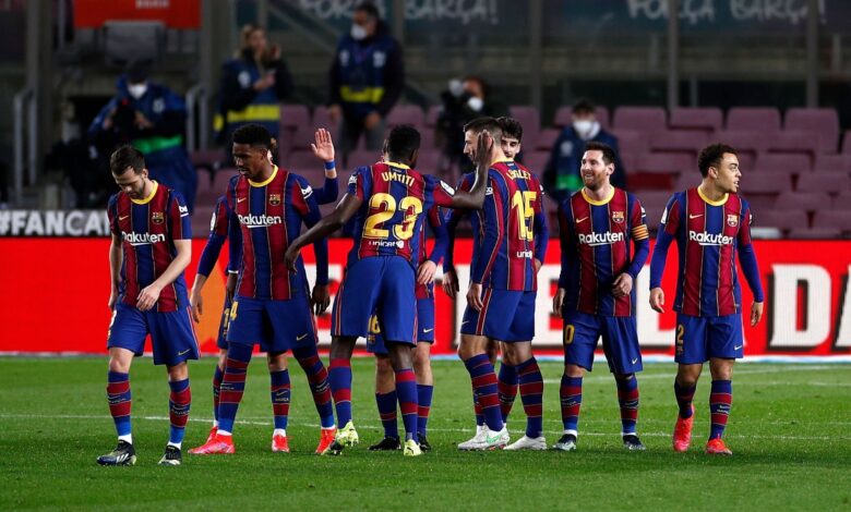من مباراة برشلونة وألافيس