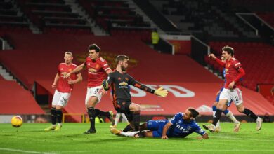 لاعبي مانشستر يونايتد وإيفرتون