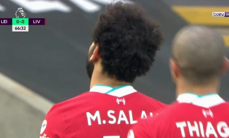 هدف محمد صلاح في مرمى ليستر سيتي 1-0 الدوري الانجليزي