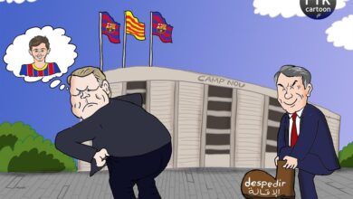 كاريكاتير | قناعات كومان قد تكلفه منصبه!