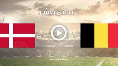 مشاهدة مباراة بلجيكا والدانمارك