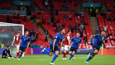 هدف ايطاليا الثاني في مرمى النمسا 2-0 يورو 2020