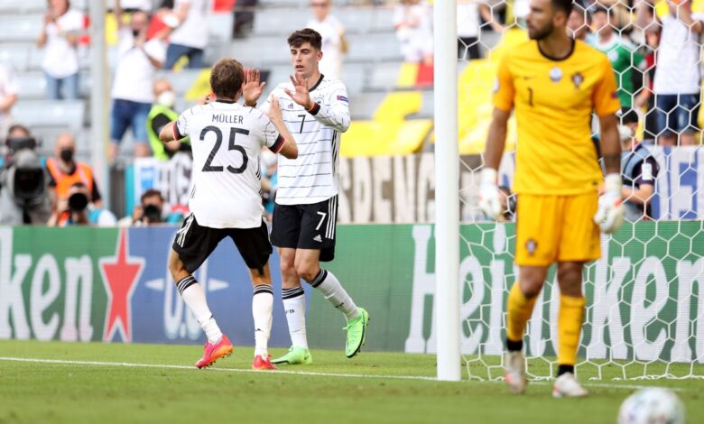 هدف المانيا الثاني في مرمى البرتغال 2-1 يورو 2020