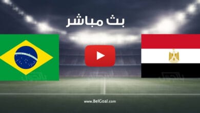 مباراة مصر والبرازيل