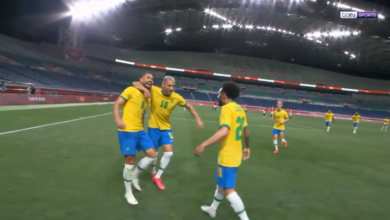 هدف البرازيل الأول في مرمى مصر 1-0 اولميياد طوكيو