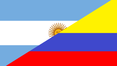 Colombia and Argentina