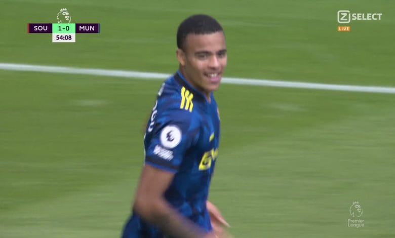 هدف مانشستر يونايتد الاول ضد ساوثهامبتون 1-1 الدوري الانجليزي