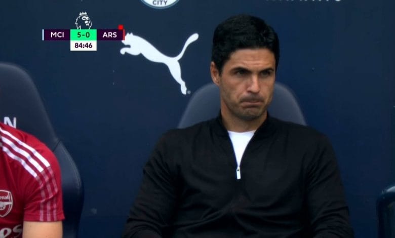 هدف مانشستر سيتي الخامس ضد ارسنال 5-0 الدوري الانجليزي