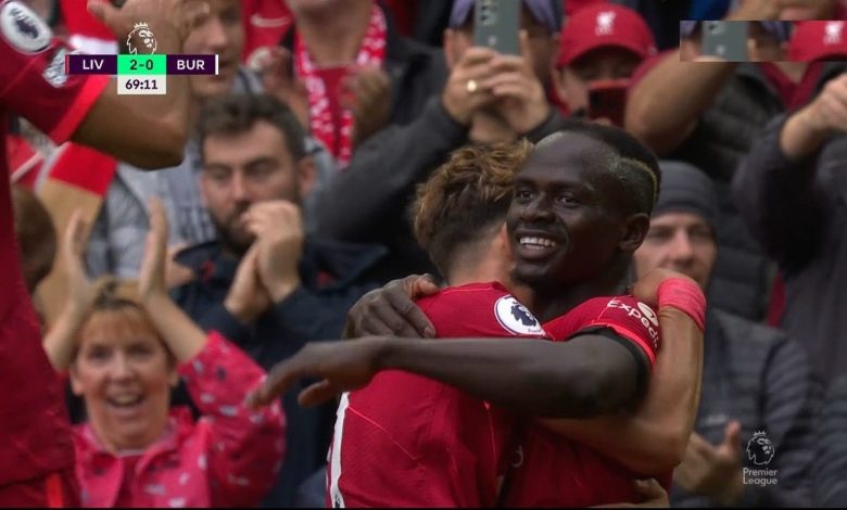 اهداف مباراة ليفربول ضد بيرنلي 2-0 الدوري الانجليزي