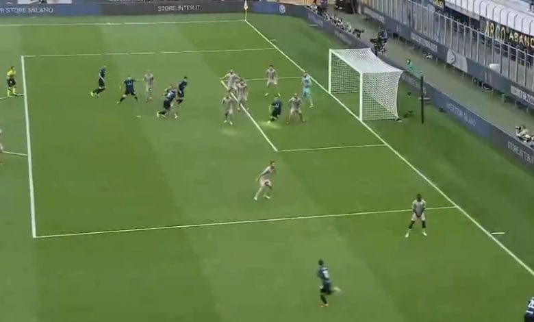 هدف انتر ميلان الاول ضد جنوى 1-0 الدوري الايطالي