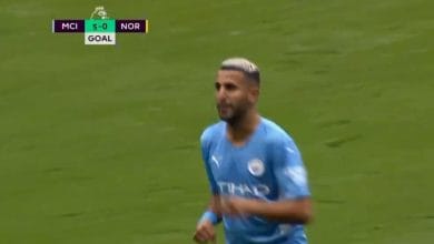 هدف رياض محرز ضد نوريتش سيتي 5-0 الدوري الانجليزي