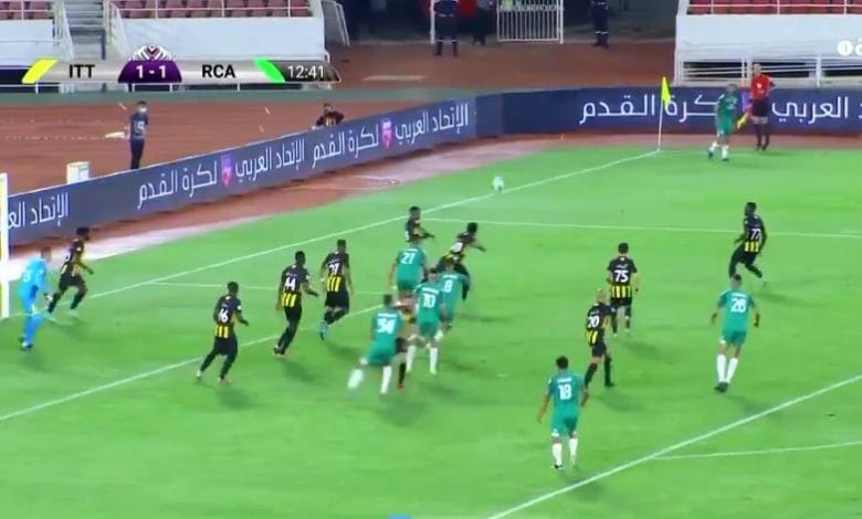 هدف الرجاء الثاني ضد الاتحاد 2-1 البطولة العربية