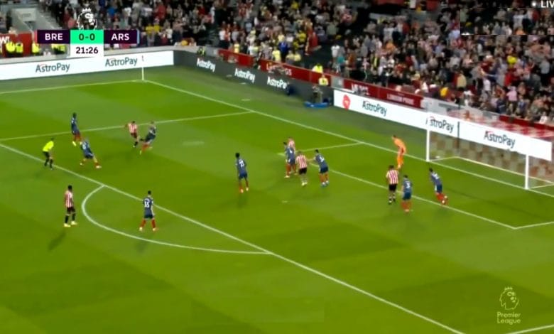 هدف برينتفورد في مرمى أرسنال 1-0 الدوري الإنجليزي