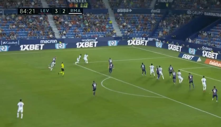 هدف ريال مدريد الثالث ضد ليفانتي 3-3 الدوري الاسباني