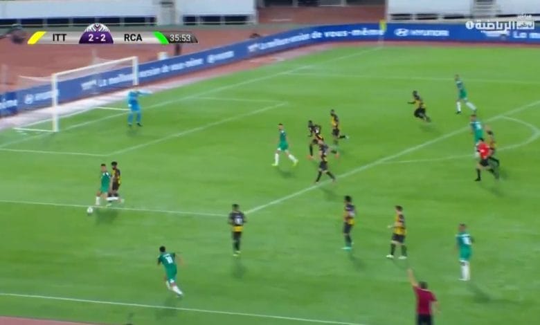 هدف الرجاء الثالث ضد الاتحاد 3-2 البطولة العربية
