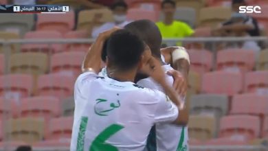 هدف الاهلي الاول في مرمى الفيصلي 1-1 الدوري السعودي
