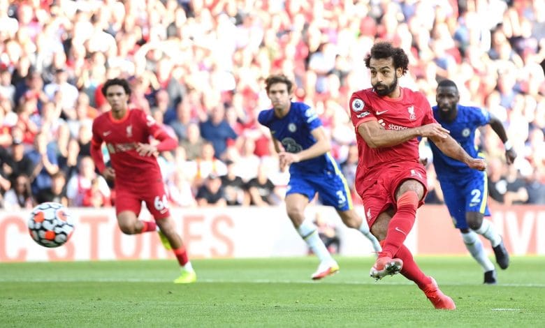 هدف محمد صلاح ضد تشيلسي 1-1 الدوري الانجليزي