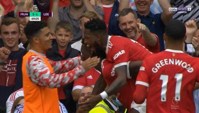 اهداف مباراة مانشستر يونايتد وليدز يونايتد 5-1 الدوري الانجليزي