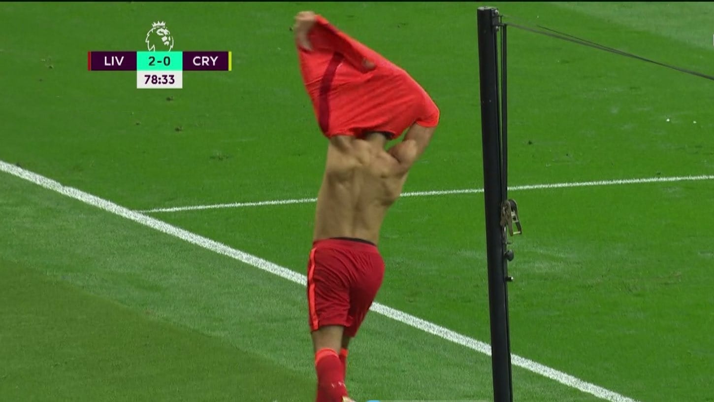 هدف محمد صلاح ضد كريستال بالاس 2-0 الدوري الانجليزي