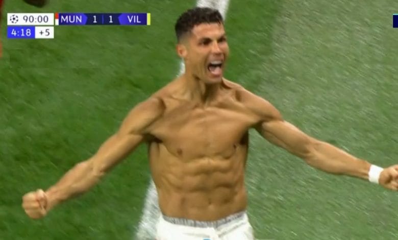 هدف كريستيانو رونالدو ضد فياريال 2-1 دوري ابطال اوروبا