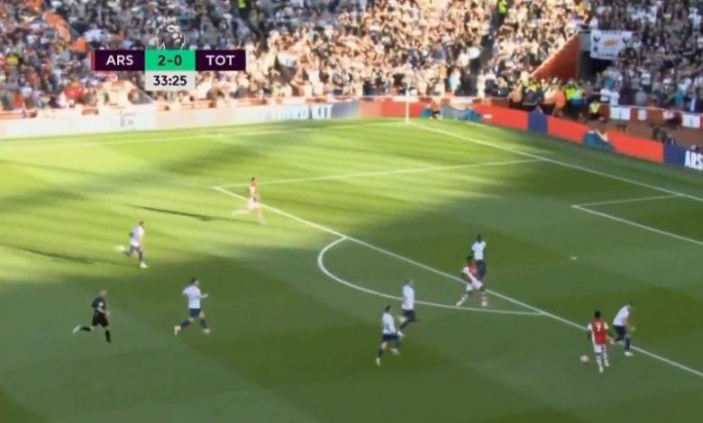هدف ارسنال الثالث ضد توتنهام 3-0 الدوري الانجليزي