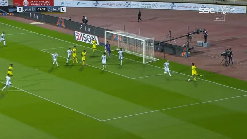 اهداف مباراة التعاون والاهلي 1-1 الدوري السعودي
