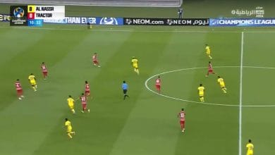 اهداف مباراة النصر وتراكتور 1-0 دوري ابطال اسيا