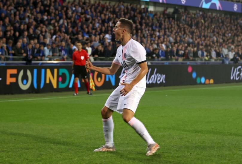 هدف باريس سان جيرمان الاول ضد كلوب بروج 1-0 دوري ابطال اوروبا