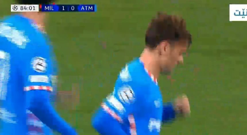 هدف جريزمان ضد ميلان 2-0 دوري ابطال اوروبا