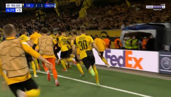 اهداف مباراة يونج بويز ضد مانشستر يونايتد 2-1 دوري ابطال اوروبا