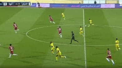 هدف الحزم الأول ضد أبها 1-0 الدوري السعودي